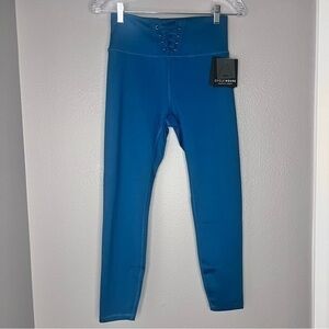 NWT Cycle House by Marika techno lite leggings with lace up detail size medium